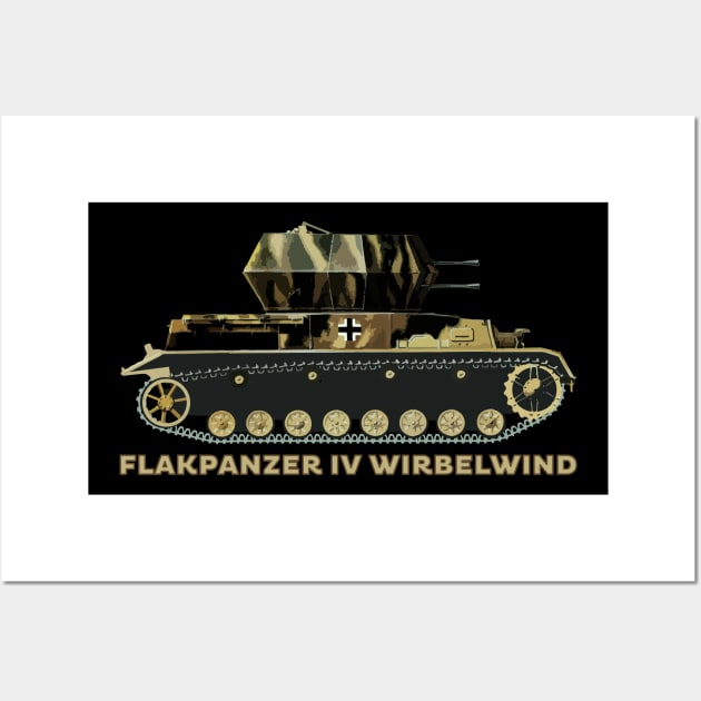 Flakpanzer IV Wirbelwind Gift Anti-aircraft Gun Wall Art by Battlefields